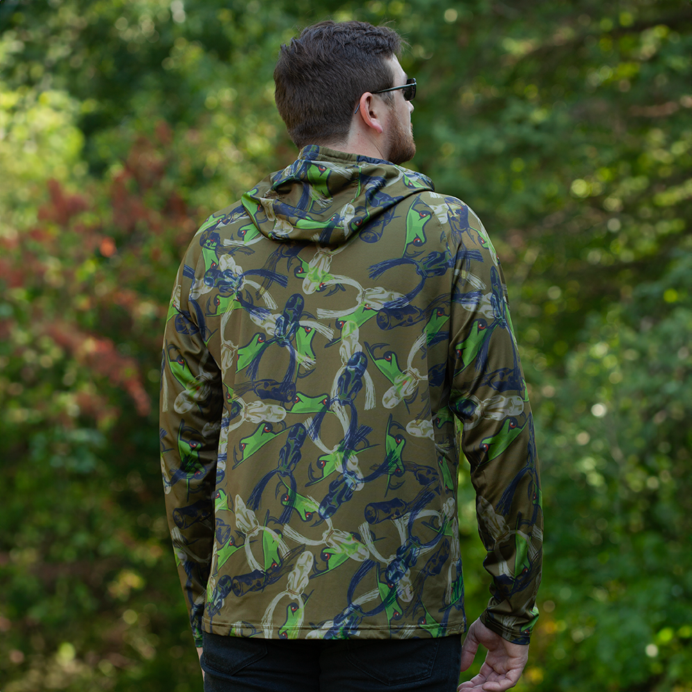 Scum Frog Camo Long-Sleeve Performance Hoodie